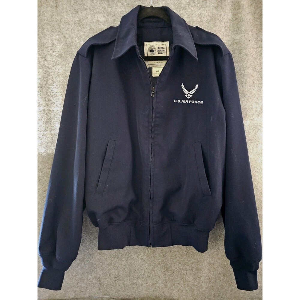 US Air Force Jacket Mens 44R Lightweight Bomber Military Uniform